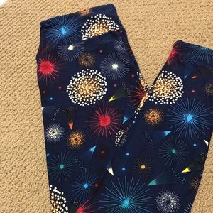 Fireworks LuLaRoe Leggings